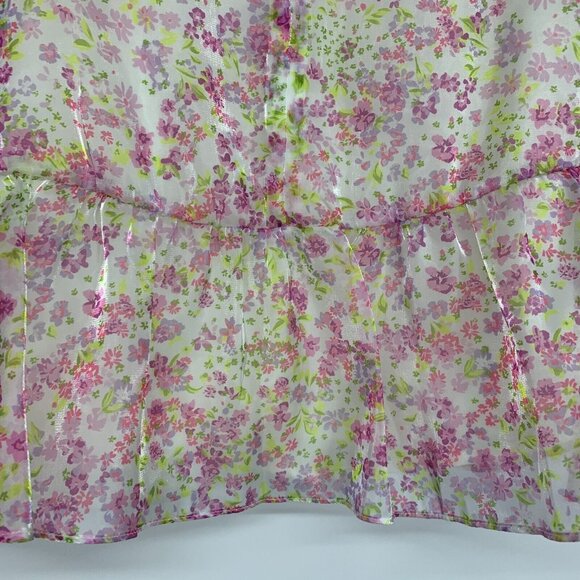 Wildfox Skirt Sydney Floral Print Mini Ruffle - Picture 12 of 12